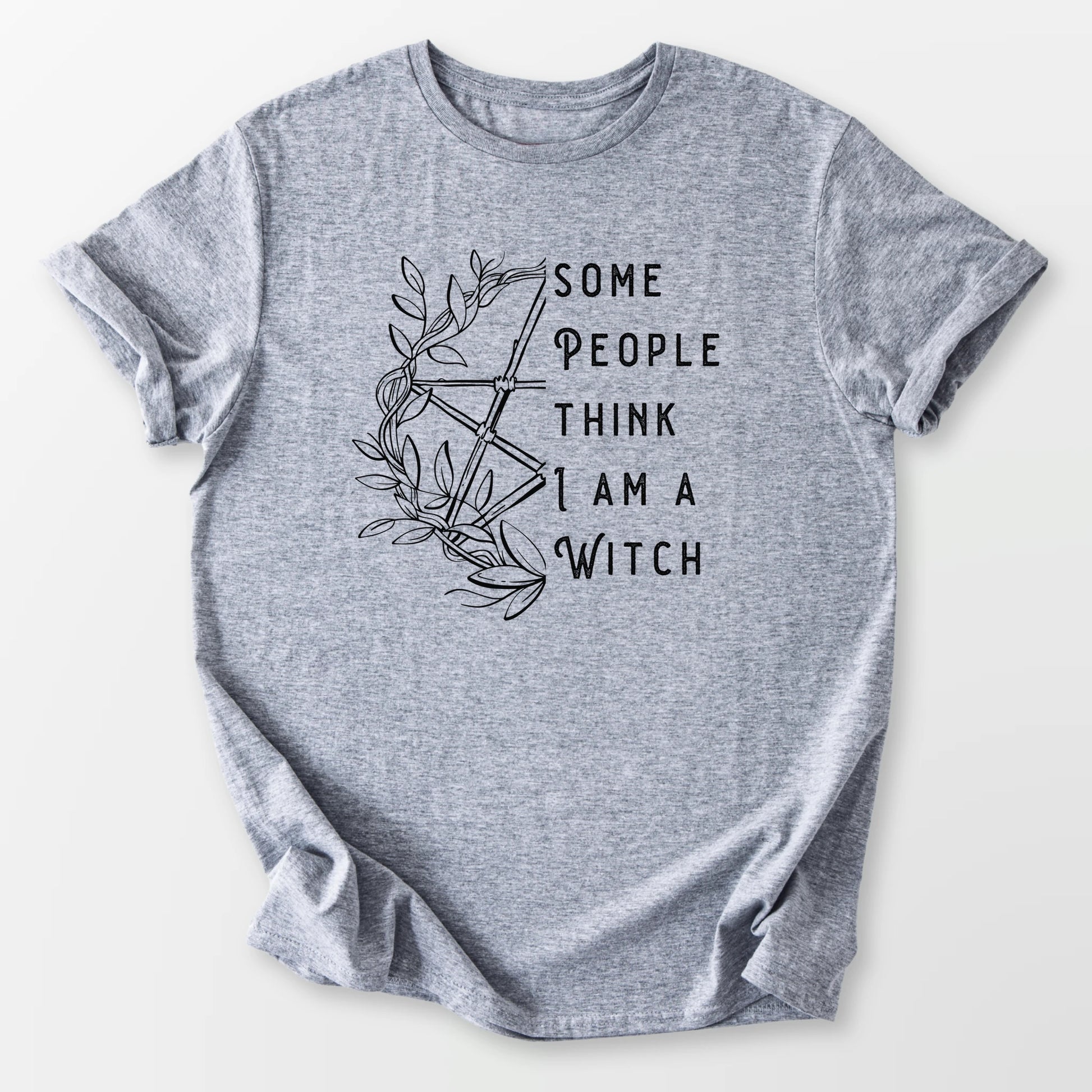 Think I'm a Witch Tee Sport Grey T-Shirt
