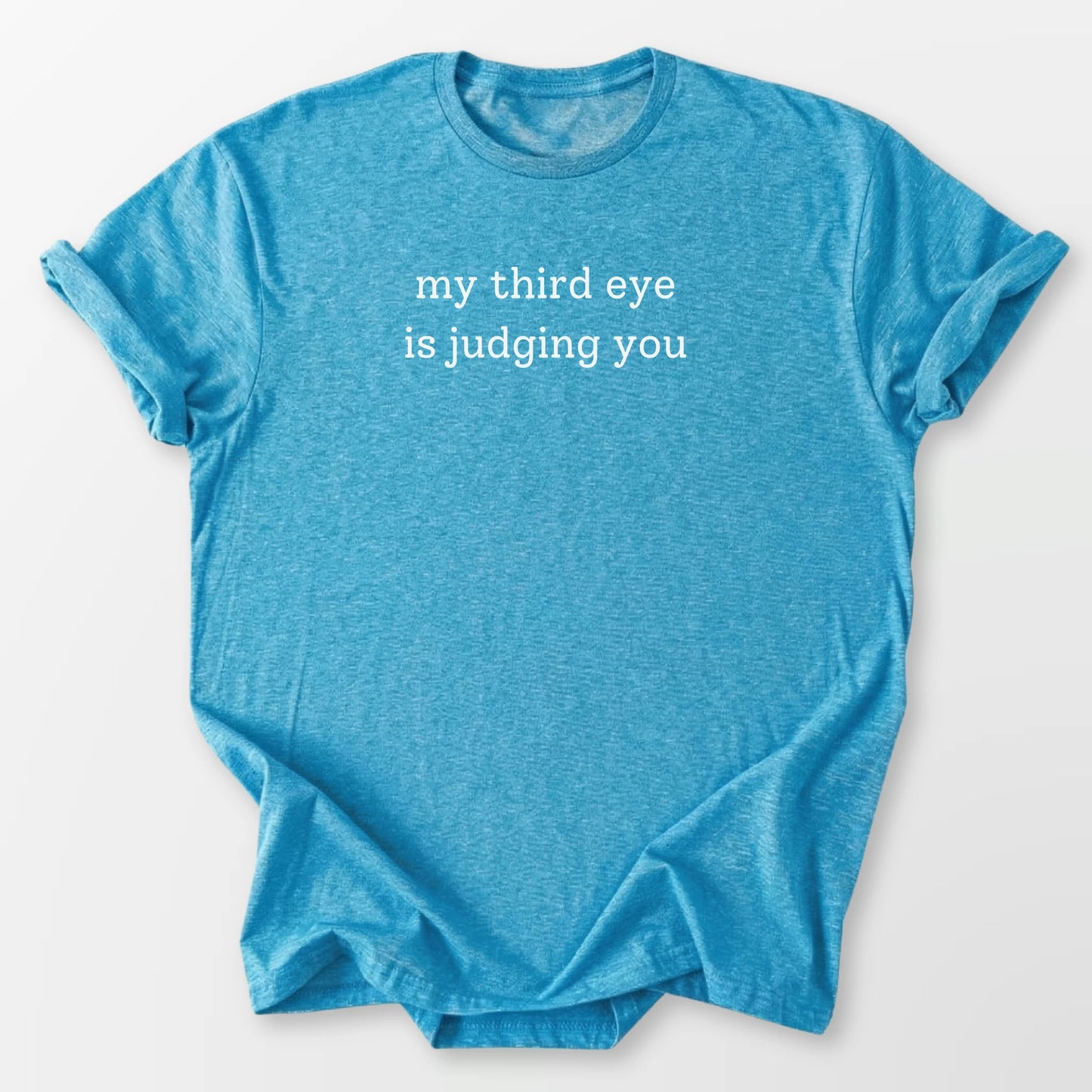 Third Eye Judging Tee Heather Sapphire T-Shirt