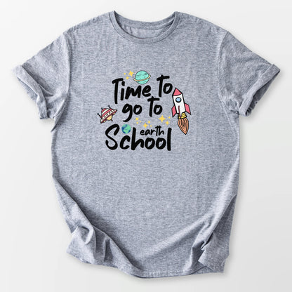 Time To Go To Earth Tee Sport Grey T-Shirt