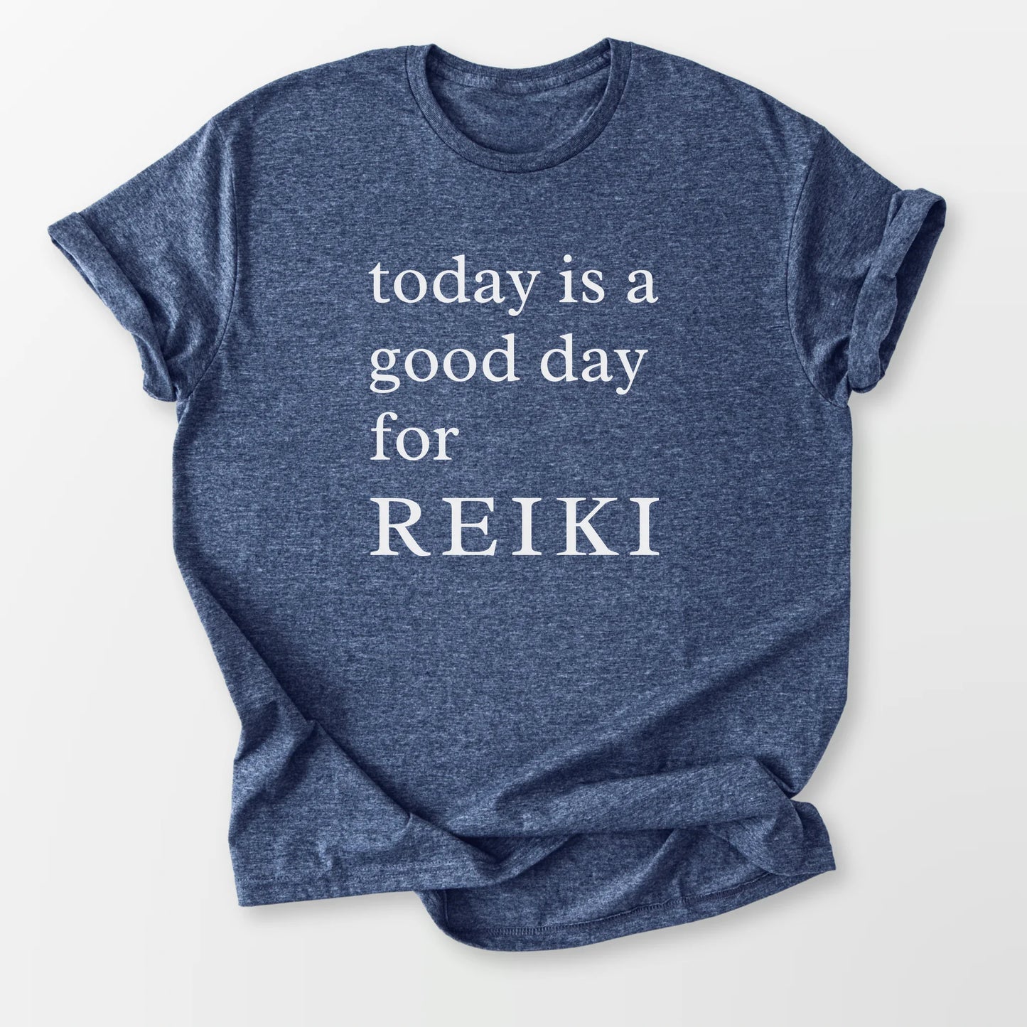 Today is for Reiki Tee Heather Navy T-Shirt