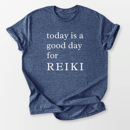 Today is for Reiki Tee Heather Navy T-Shirt