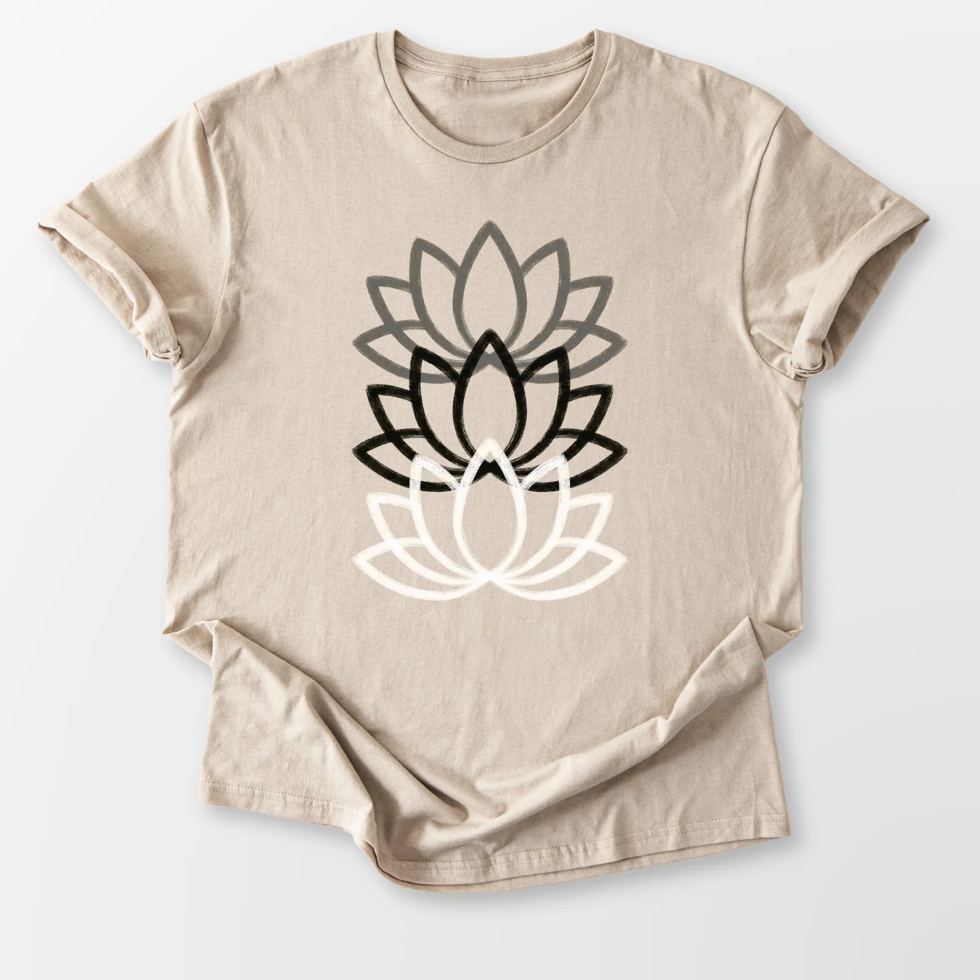 Triple Lotus Tee Sand T-Shirt