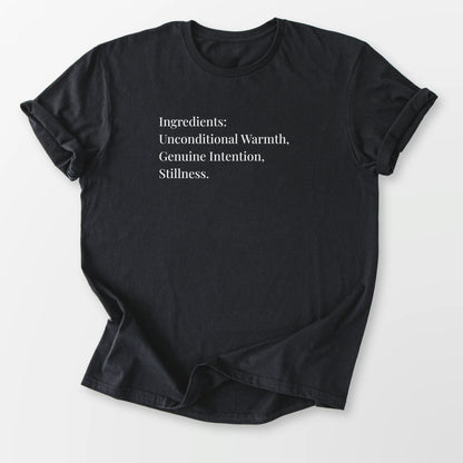 Unconditional Warmth Tee Black T-Shirt