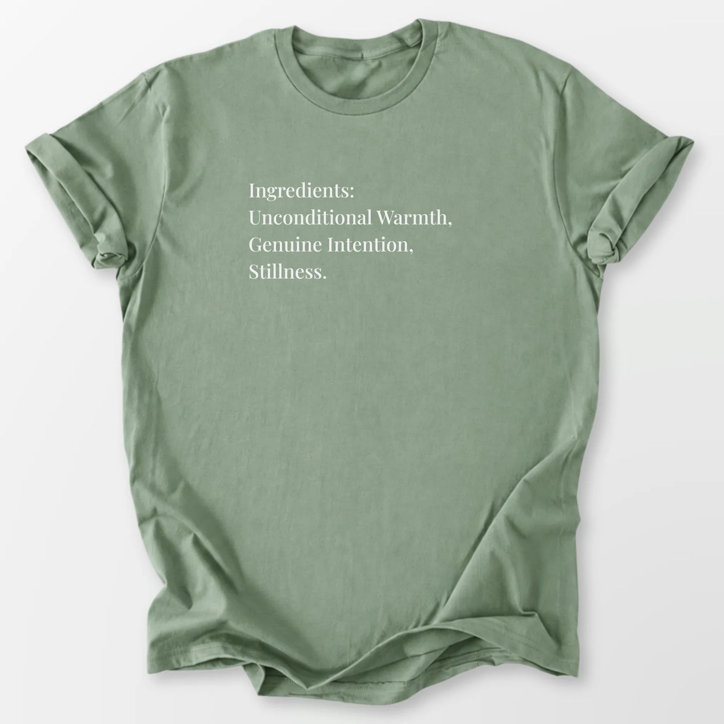 Unconditional Warmth Tee Sage T-Shirt