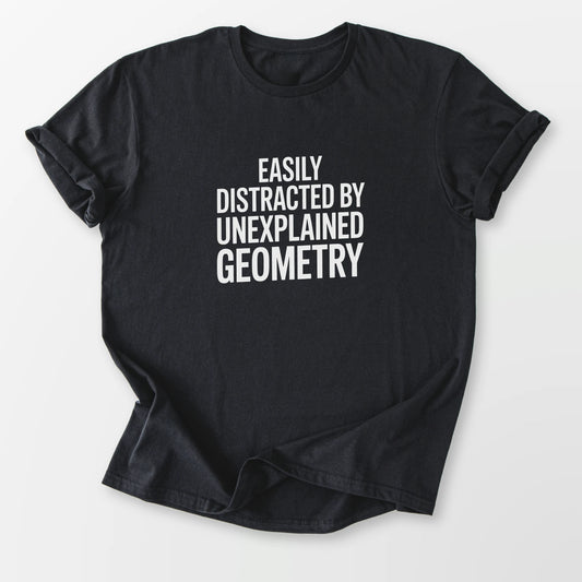 Unexplained Geometry Tee Black T-Shirt