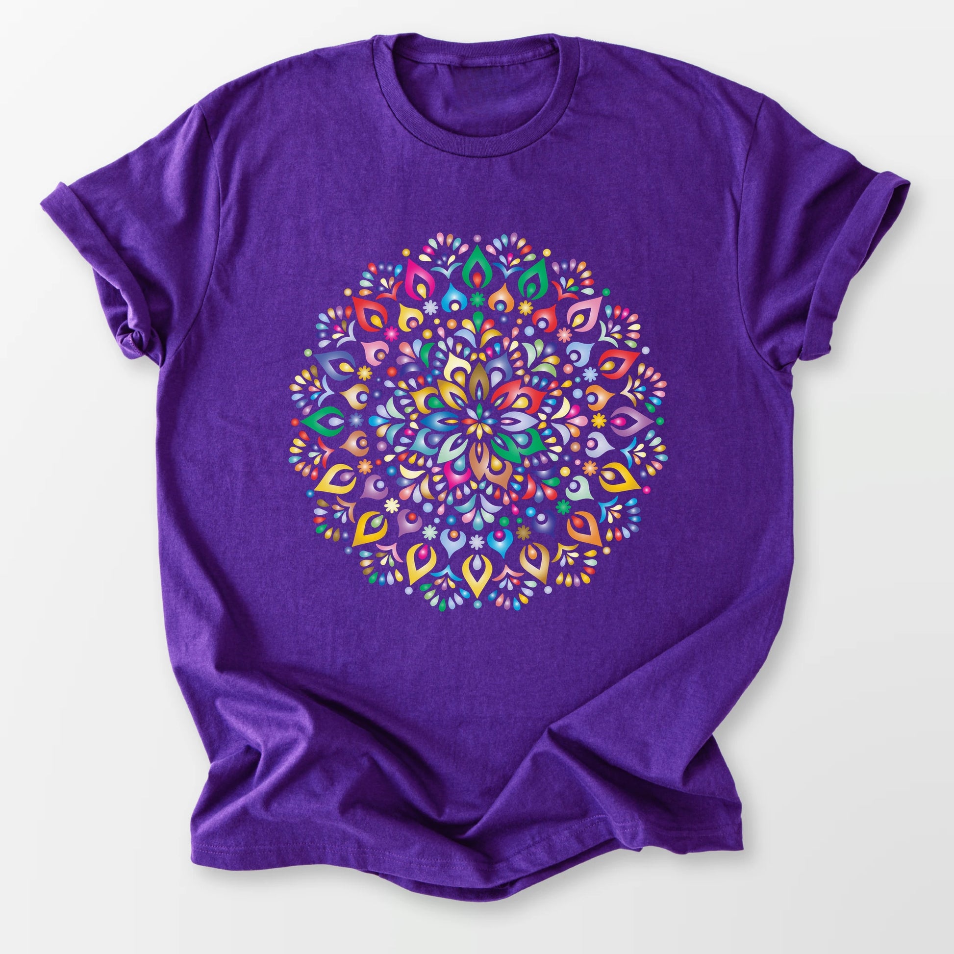 Vibrant Mandala Tee Purple T-Shirt