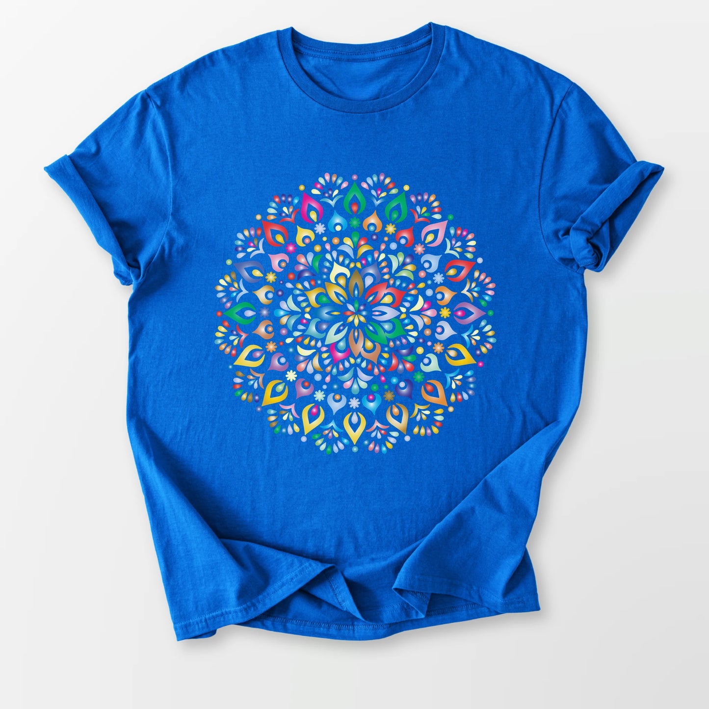 Vibrant Mandala Tee Royal Blue T-Shirt