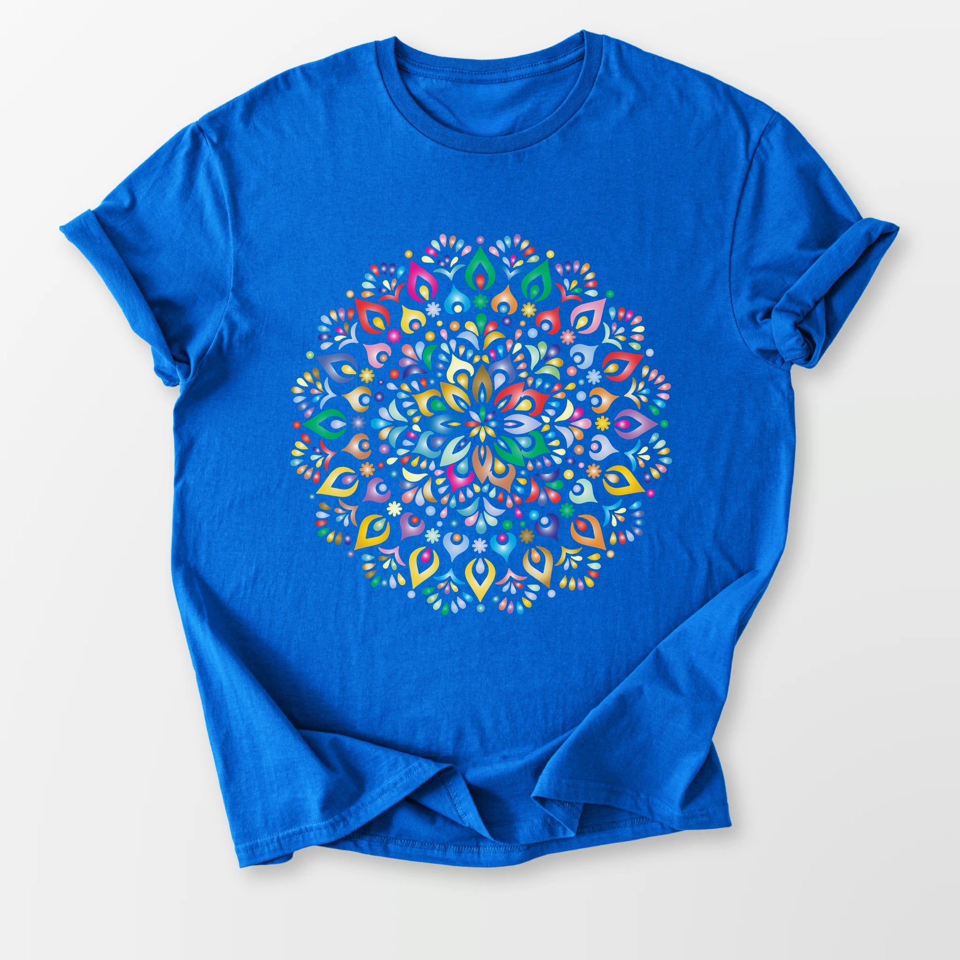 Vibrant Mandala Tee Royal Blue T-Shirt