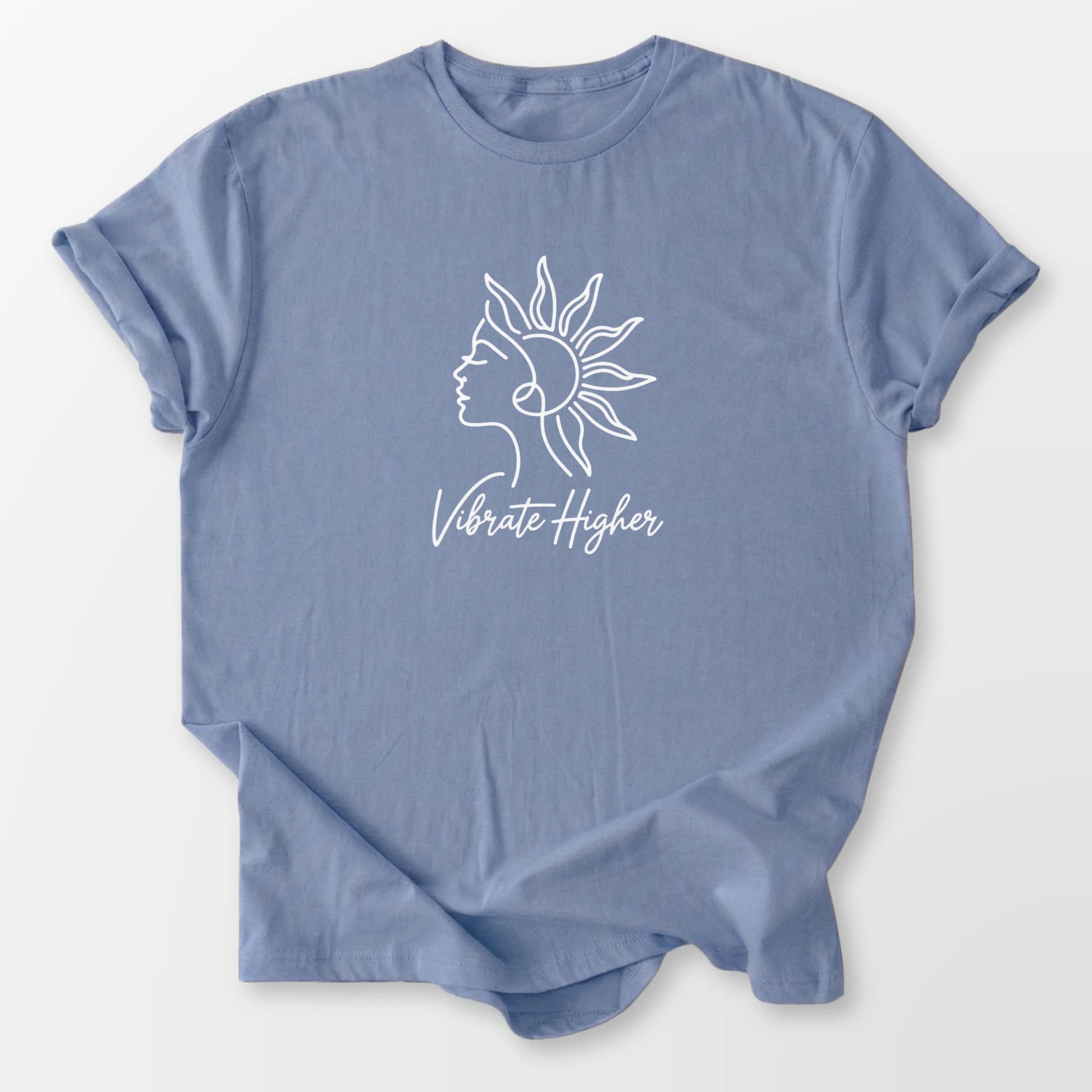 Vibrate Higher Tee Stone Blue T-Shirt
