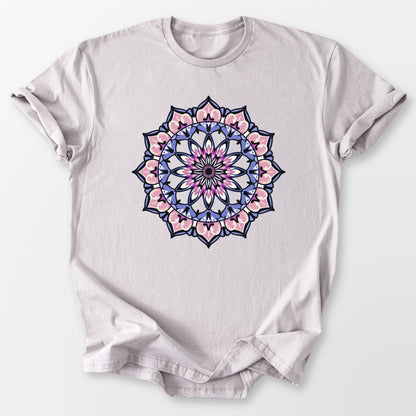 Vintage Amethyst Mandala Tee Ice Grey T-Shirt