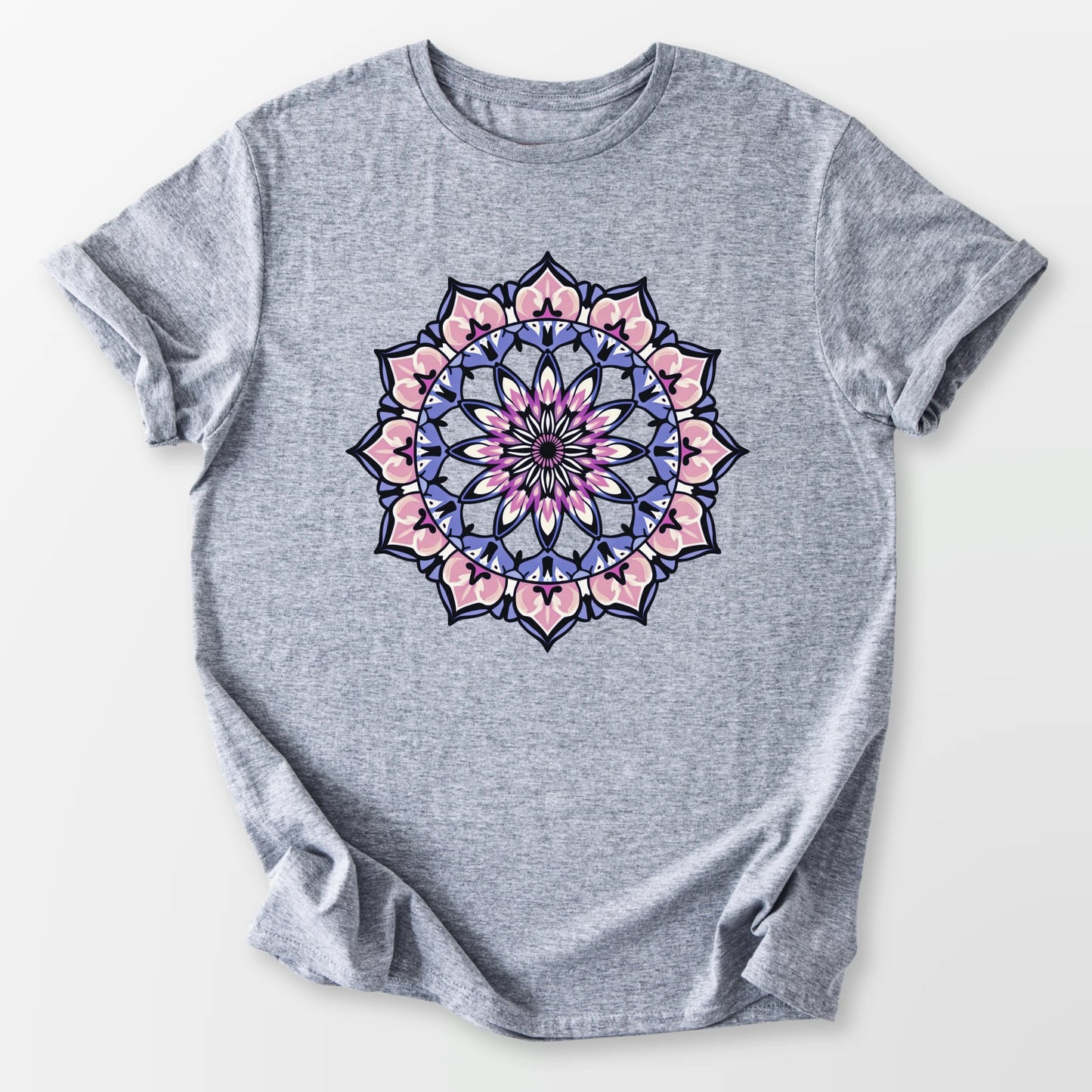 Vintage Amethyst Mandala Tee Sport Grey T-Shirt