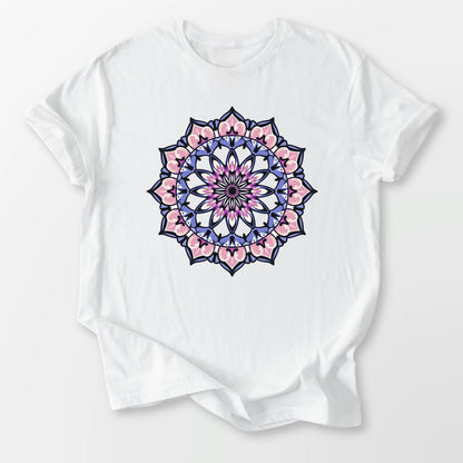 Vintage Amethyst Mandala Tee White T-Shirt