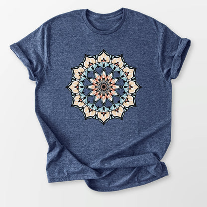 Vintage Fade Mandala Tee Heather Navy T-Shirt
