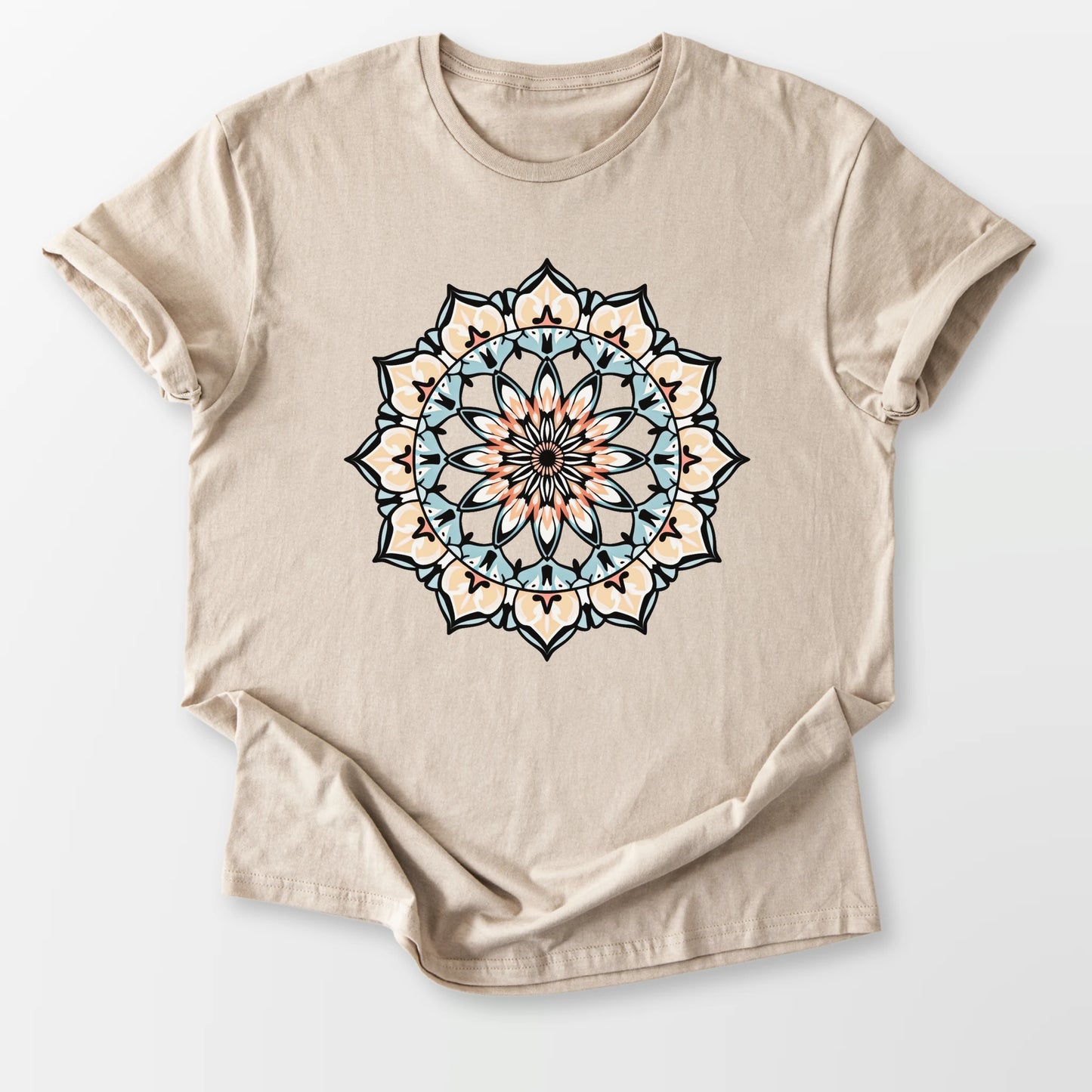 Vintage Fade Mandala Tee Sand T-Shirt