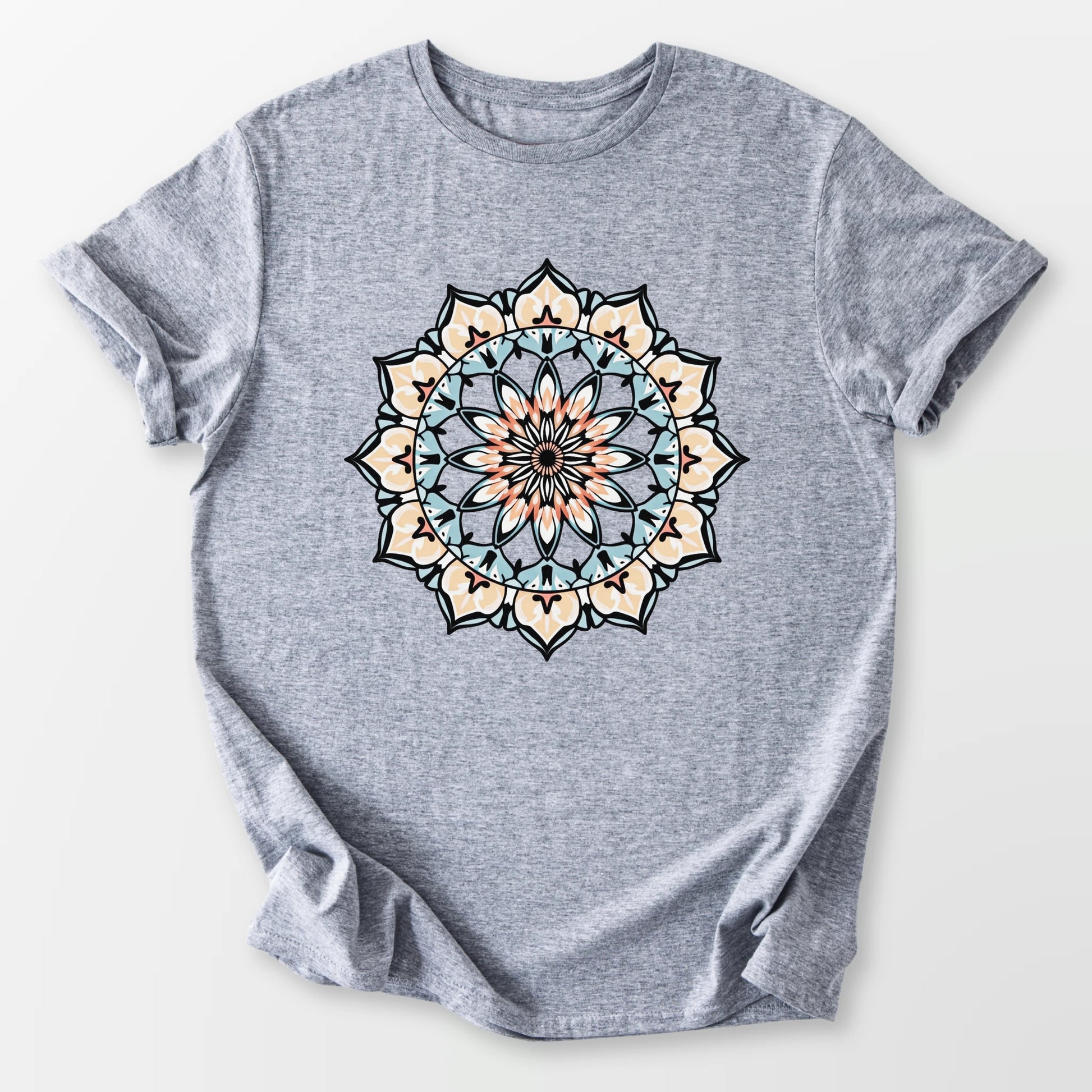 Vintage Fade Mandala Tee Sport Grey T-Shirt