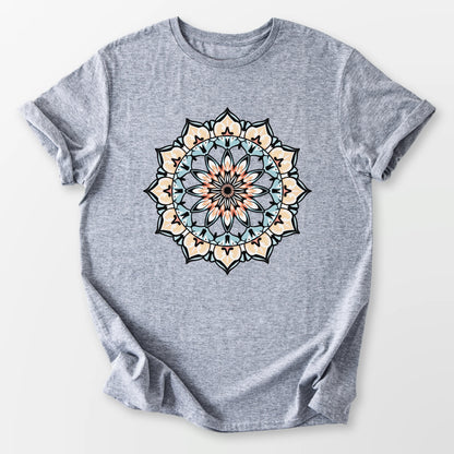Vintage Fade Mandala Tee Sport Grey T-Shirt
