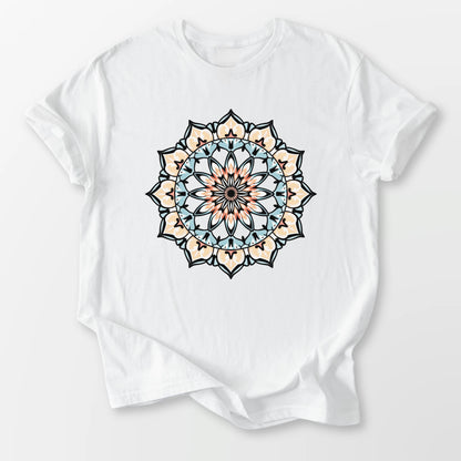 Vintage Fade Mandala Tee White T-Shirt