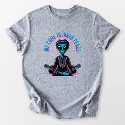 We Come In Inner Peace Tee Sport Grey T-Shirt