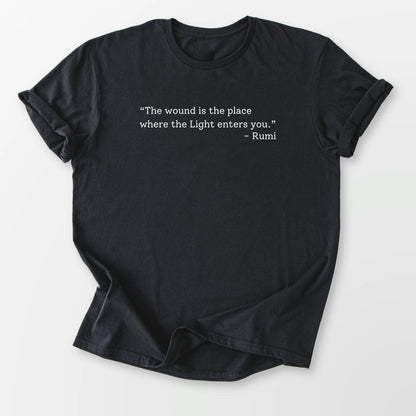 Where Light EntersTee Black T-Shirt