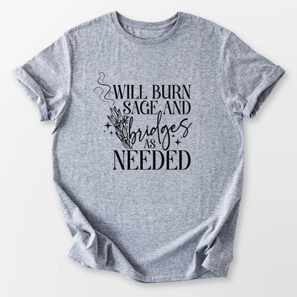 Will Burn Sage Tee Sport Grey T-Shirt