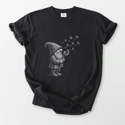 Wishing Gnome Comfort Tee Black T-Shirt