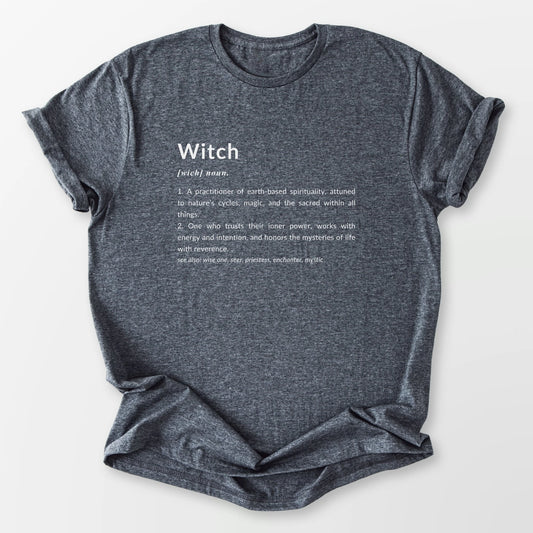 Witch Definition Tee Dark Heather Grey T-Shirt