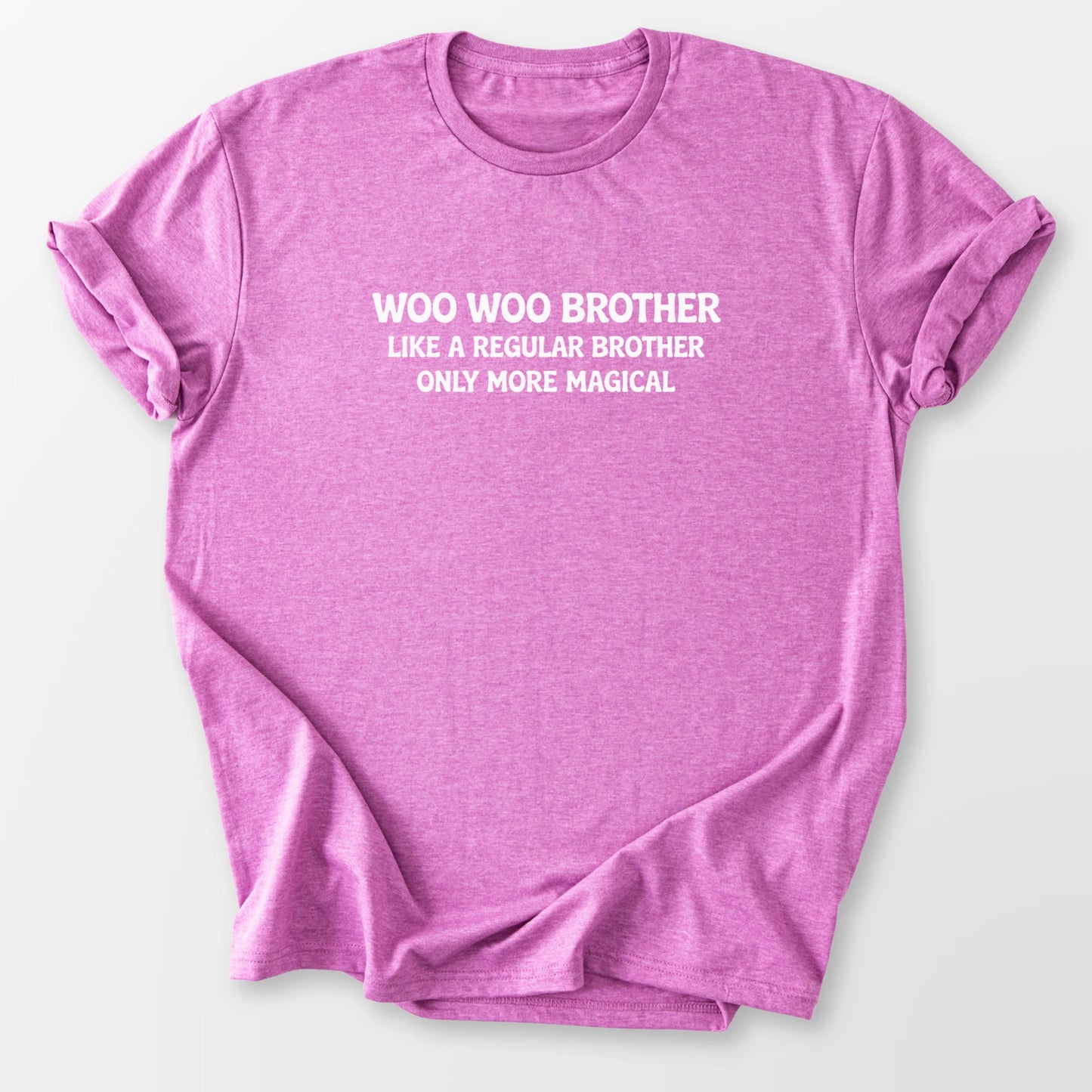 Woo Woo Brother Tee Heather Radiant Orchid T-Shirt