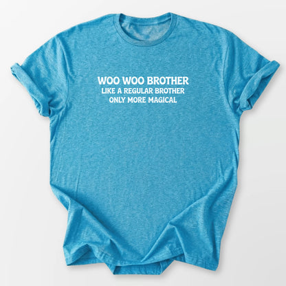 Woo Woo Brother Tee Heather Sapphire T-Shirt