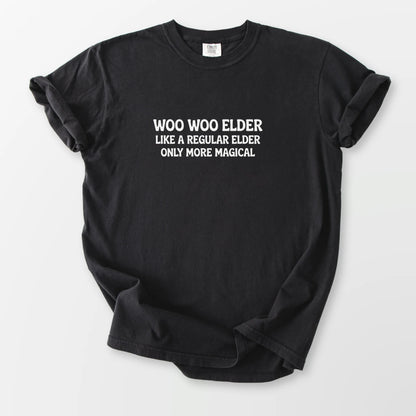 Woo Woo Elder Comfort Tee Black T-Shirt