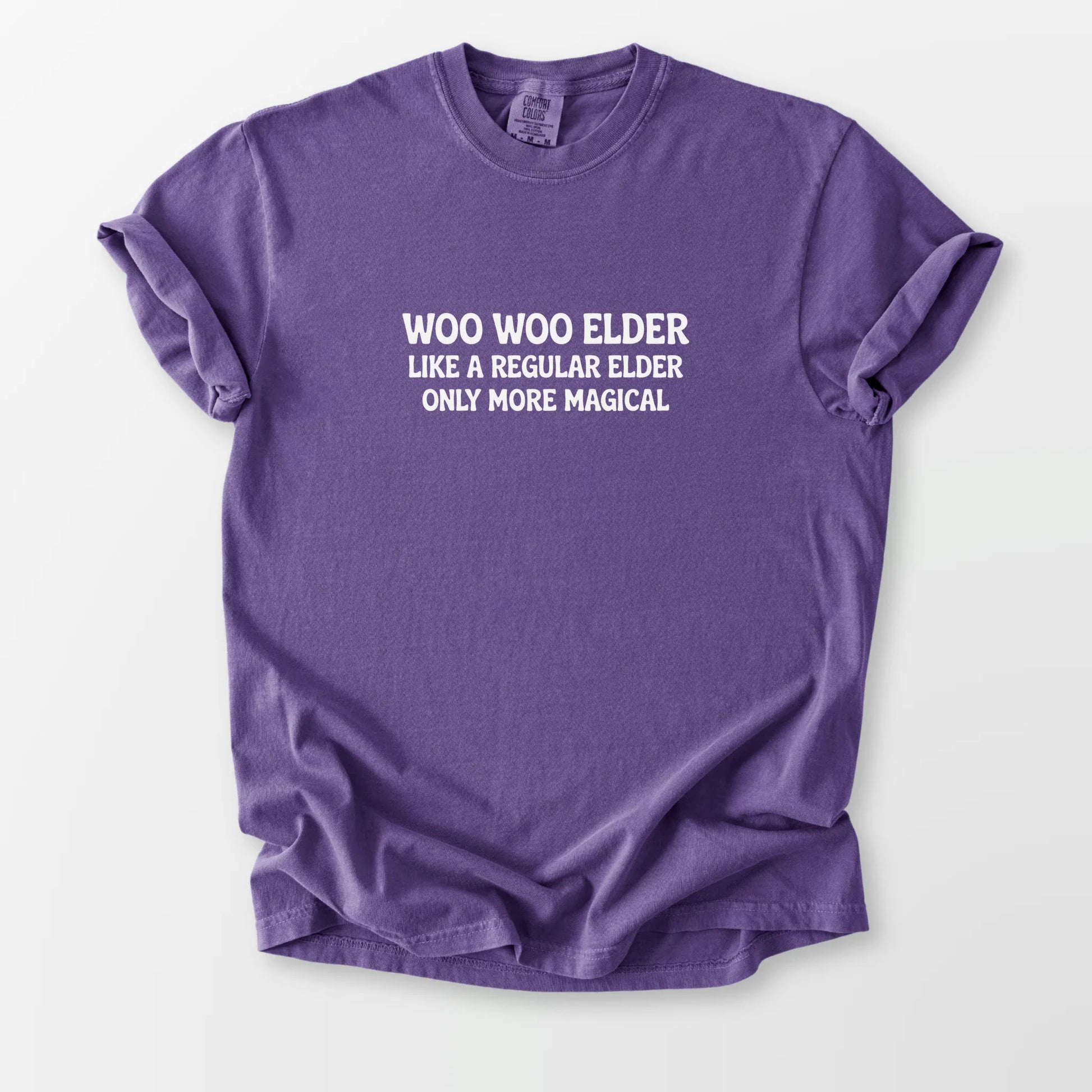 Woo Woo Elder Comfort Tee Grape T-Shirt