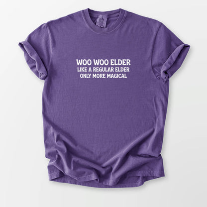 Woo Woo Elder Comfort Tee Grape T-Shirt