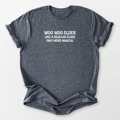 Woo Woo Elder Tee Dark Heather Grey T-Shirt
