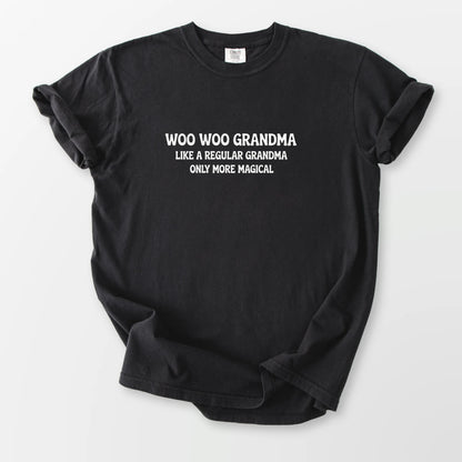 Woo Woo Grandma Comfort Tee Black T-Shirt