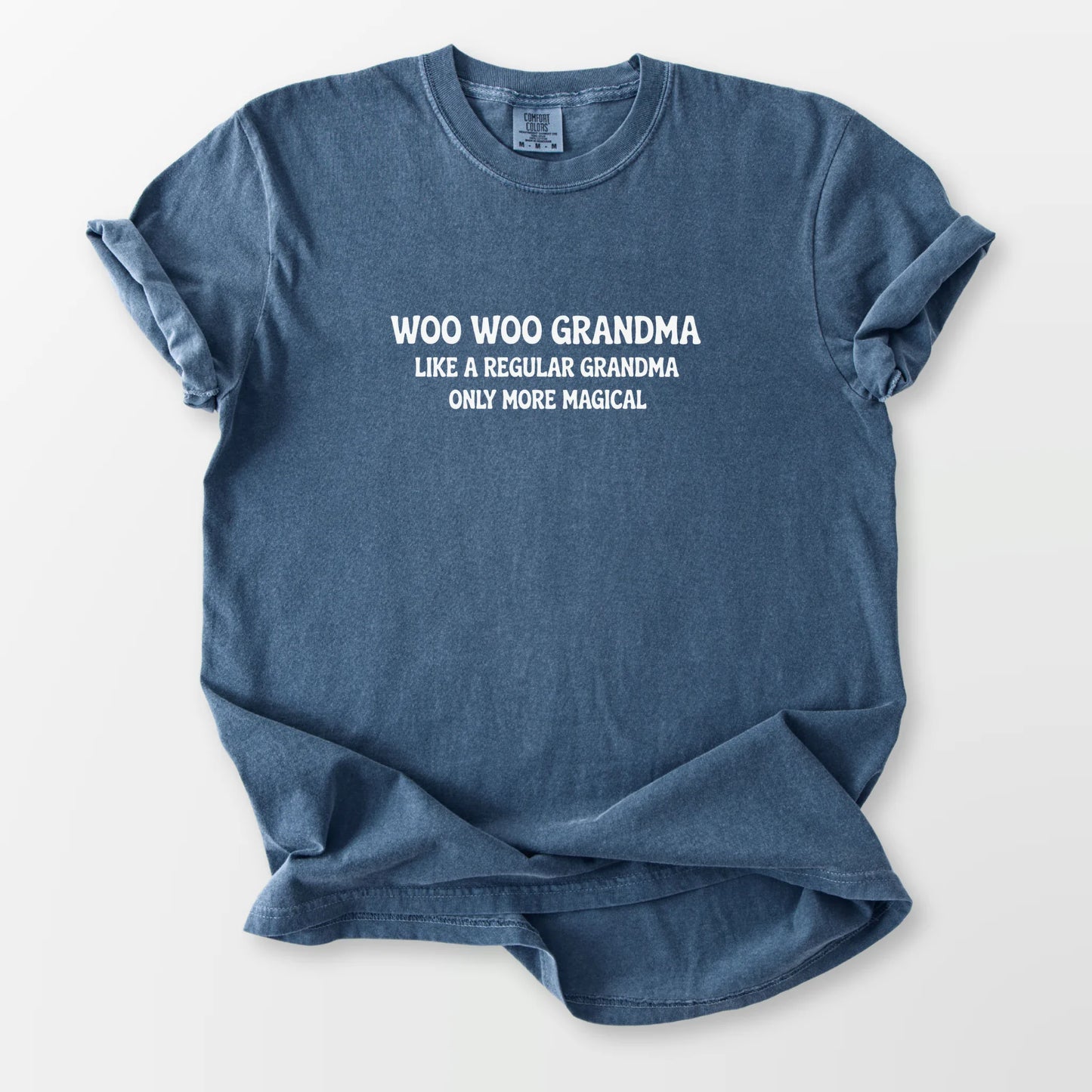 Woo Woo Grandma Comfort Tee Denim T-Shirt