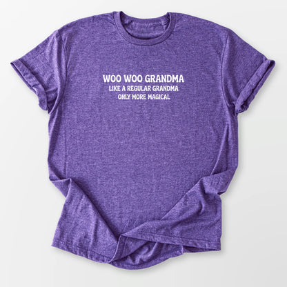 Woo Woo Grandma Tee Heather Purple T-Shirt
