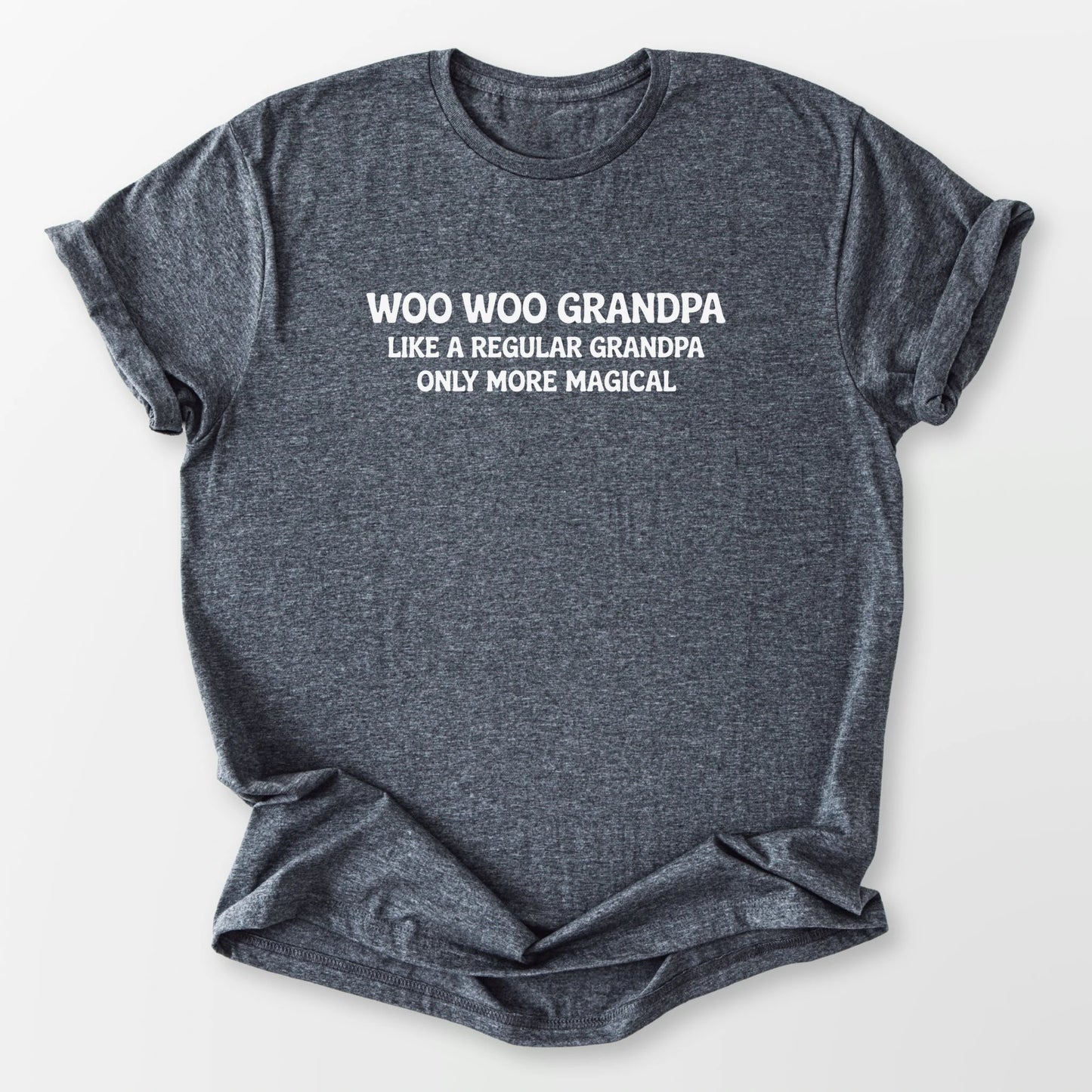 Woo Woo Grandpa Tee Dark Heather Grey T-Shirt