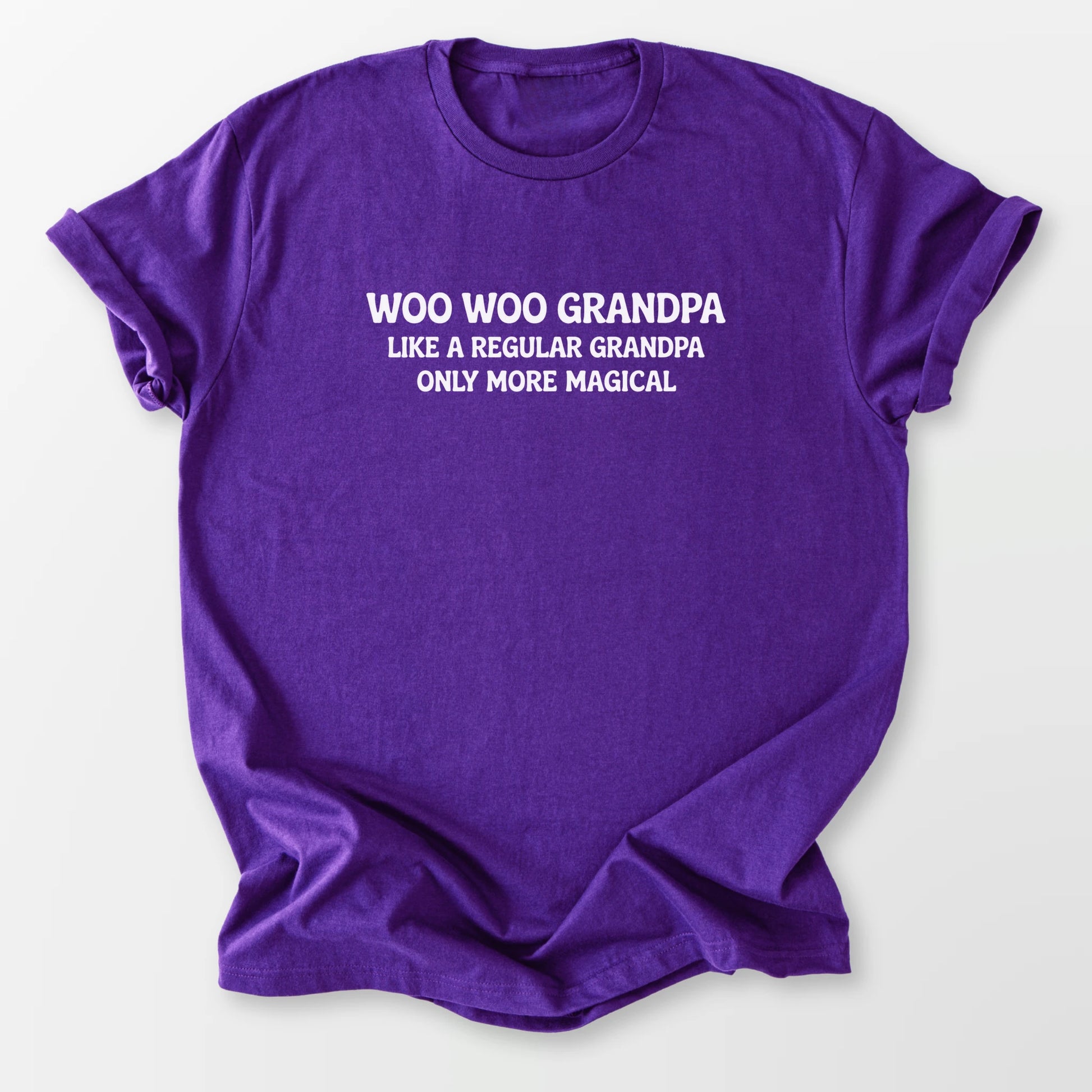 Woo Woo Grandpa Tee Purple T-Shirt