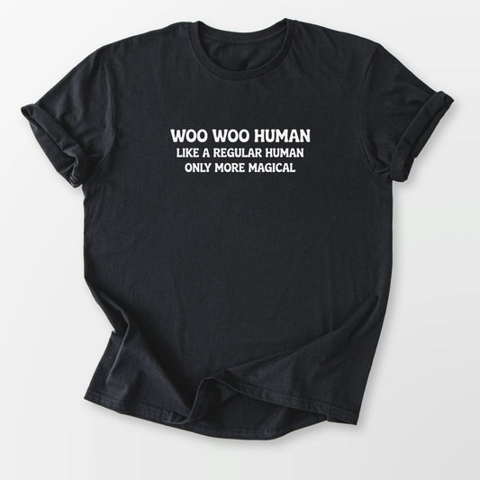 Woo Woo Human Tee Black T-Shirt