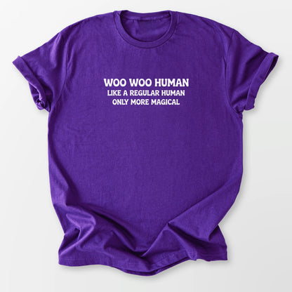 Woo Woo Human Tee Purple T-Shirt