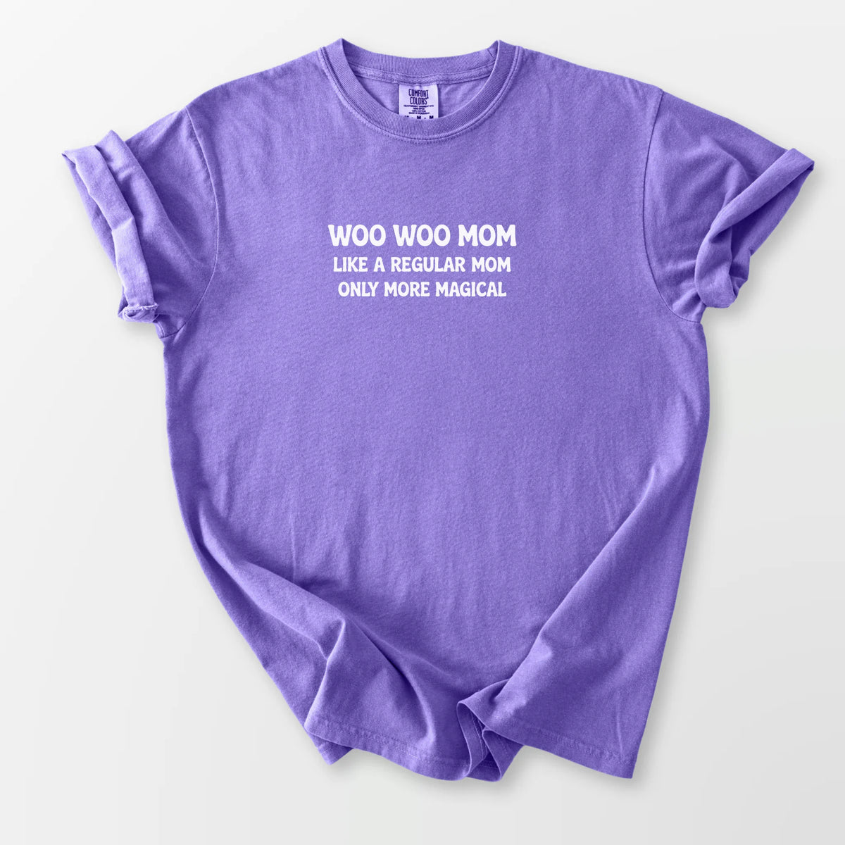 Woo Woo Mom Comfort Tee Violet T-Shirt