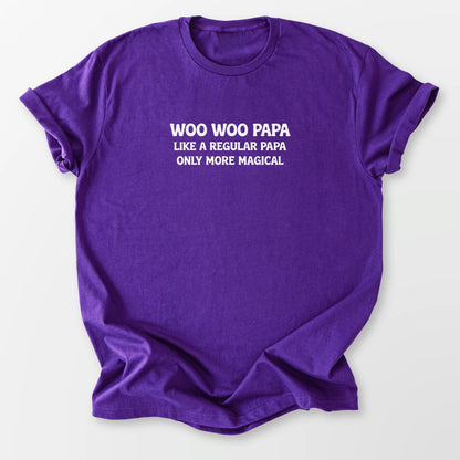Woo Woo Papa Tee Purple T-Shirt