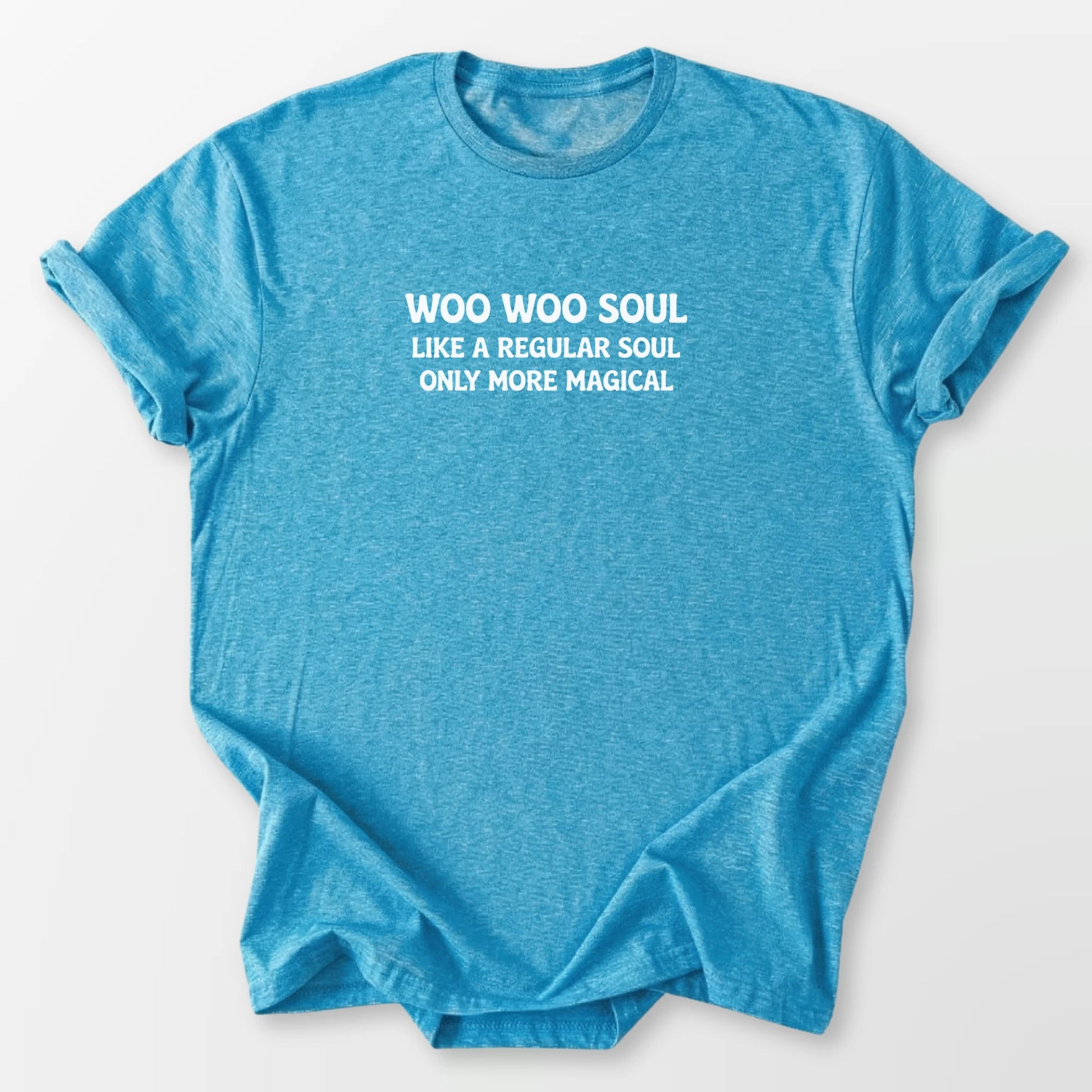 Woo Woo Soul Tee Heather Sapphire T-Shirt
