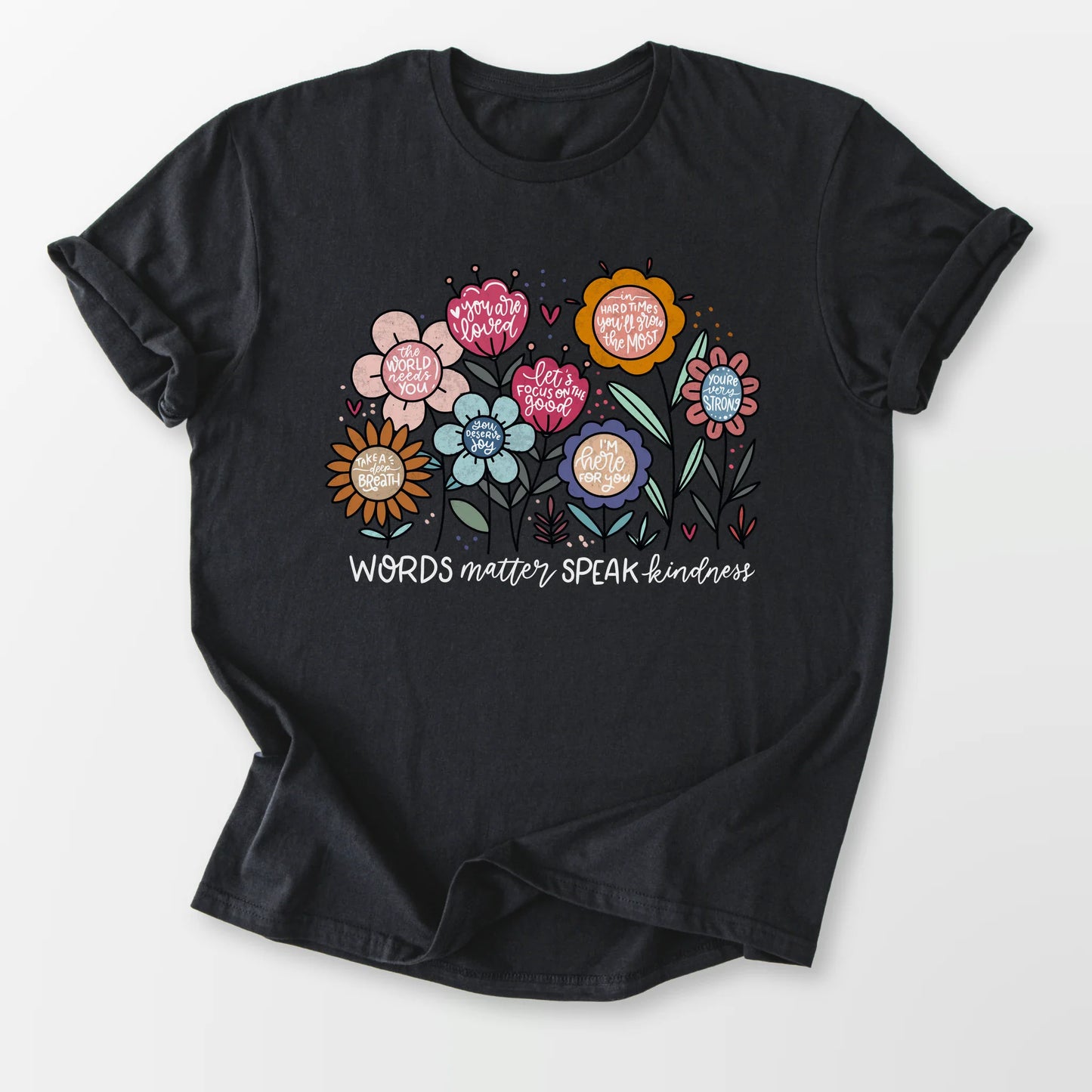 Words Matter Tee Black T-Shirt