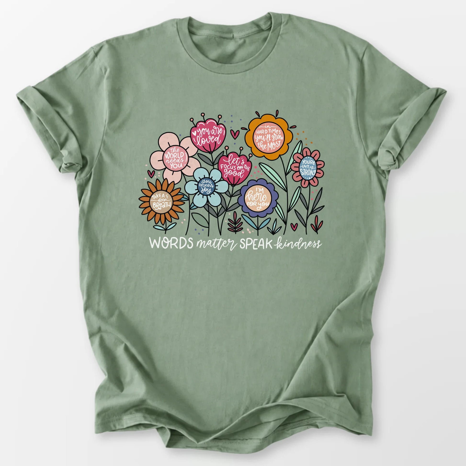 Words Matter Tee Sage T-Shirt