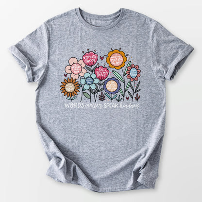 Words Matter Tee Sport Grey T-Shirt