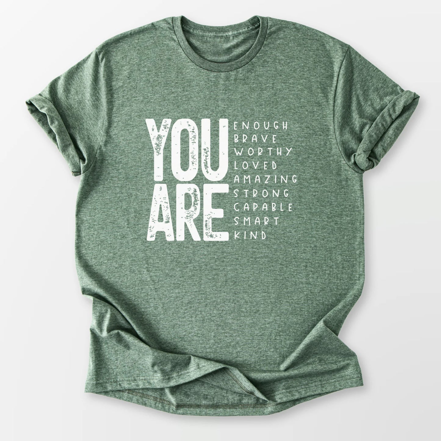 You Are So Much Tee Heather Military Green T-Shirt